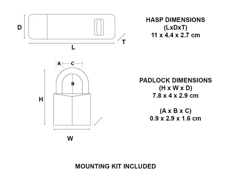 Master Lock Weather Tough® Black Finish 40mm Padlock MLK7804