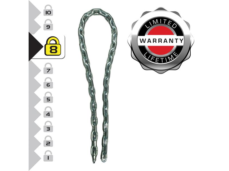 Master Lock 8016E Hardened Steel Chain 1m x 8mm MLK8016E