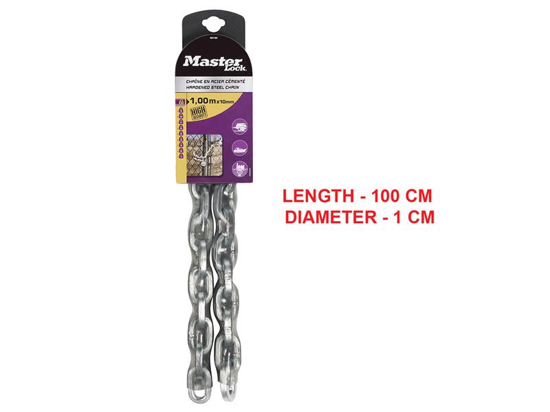 Master Lock 8019E Hardened Steel Chain 1m x 10mm MLK8019E