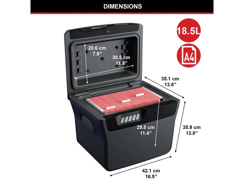 Master Lock Large Fire & Waterproof Security Chest MLKFHW40300