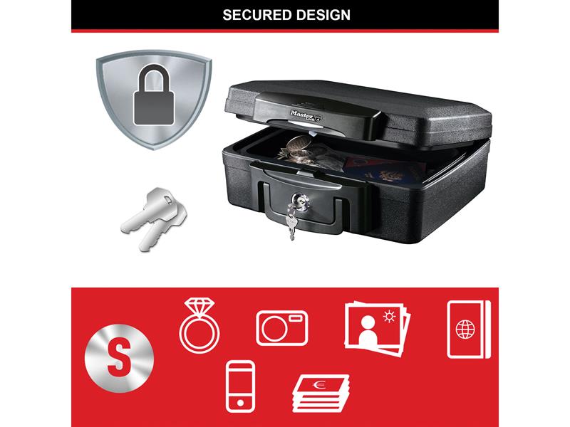 Master Lock Small Key Locking Fire & Water Chest MLKH0100