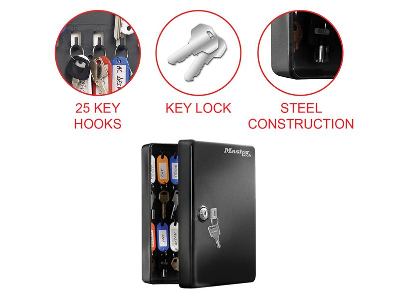 Master Lock Key Storage Lock Box for 25 Keys MLKKB25ML