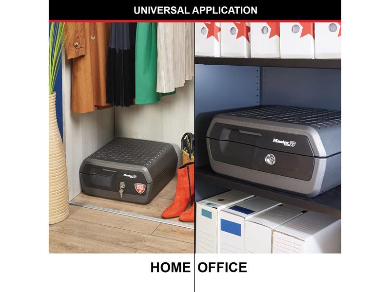 Master Lock Large Key Locking Fire & Water Chest MLKLCFW30100