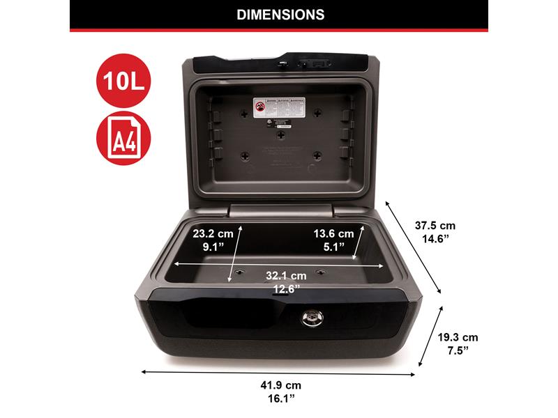 Master Lock Large Key Locking Fire & Water Chest MLKLCFW30100