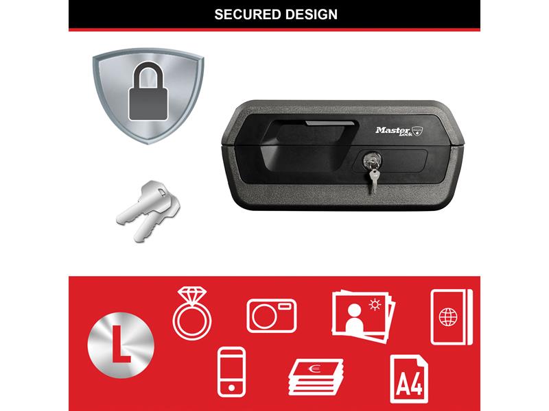 Master Lock Large Key Locking Fire & Water Chest MLKLCFW30100