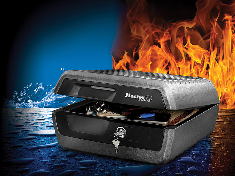 Master Lock Large Key Locking Fire & Water Chest MLKLCFW30100