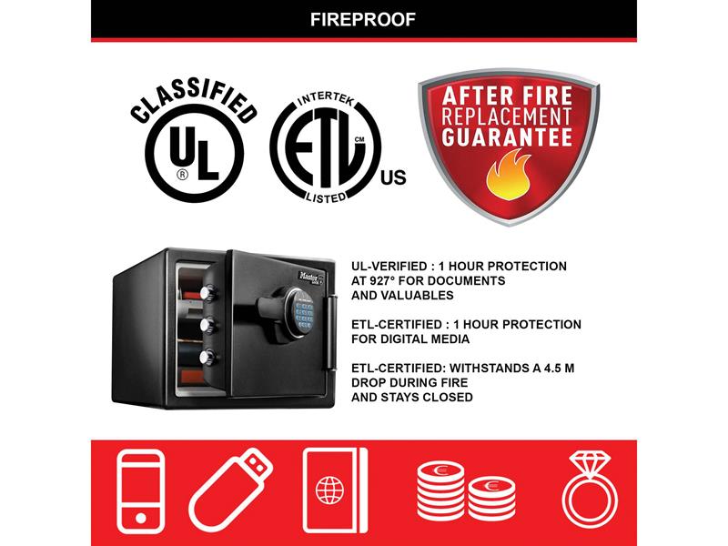 Master Lock Large Digital Fire & Water Safe MLKLFW082FTC