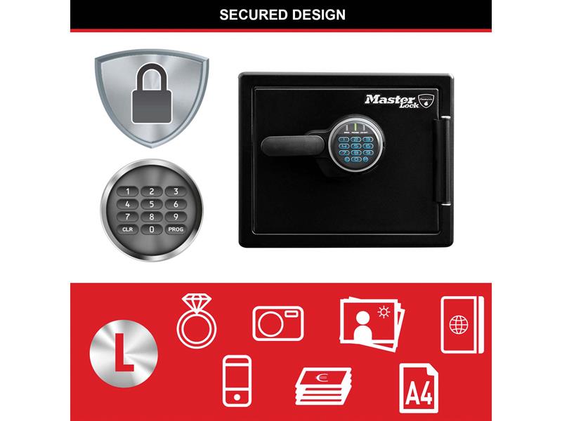 Master Lock Large Digital Fire & Water Safe MLKLFW082FTC
