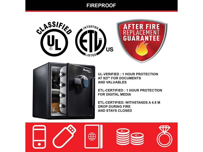 Master Lock Extra Large Digital Fire & Water Safe MLKLFW123FTC
