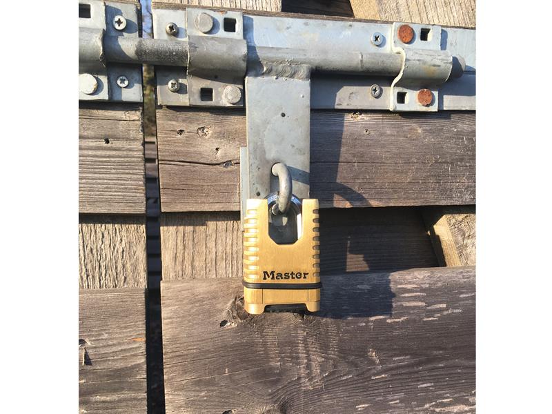 Master Lock Excell™ Closed Shackle Brass Combination 58mm Padlock MLKM1177ECC