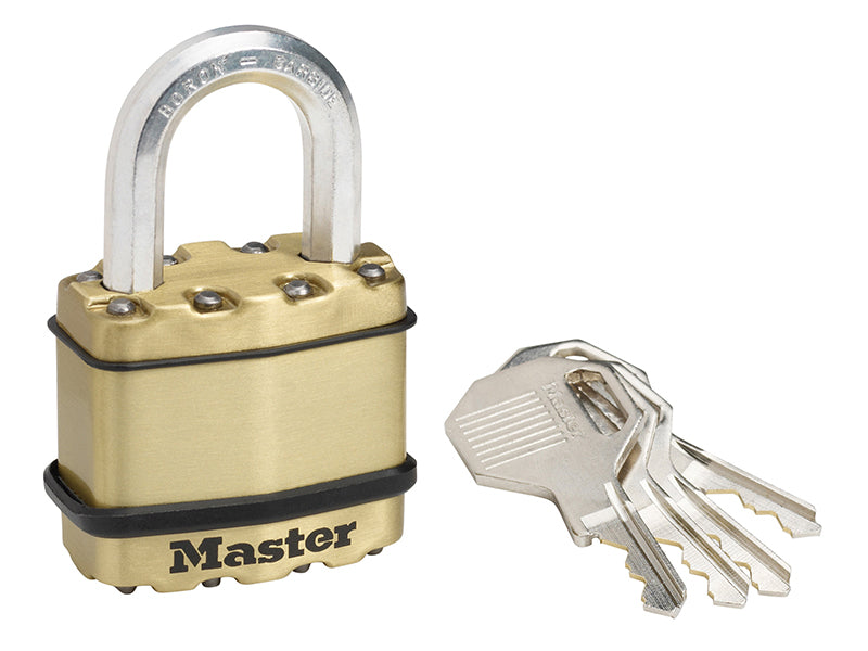Master Lock Excell™ Brass Finish 45mm Padlock 4-Pin MLKM1B