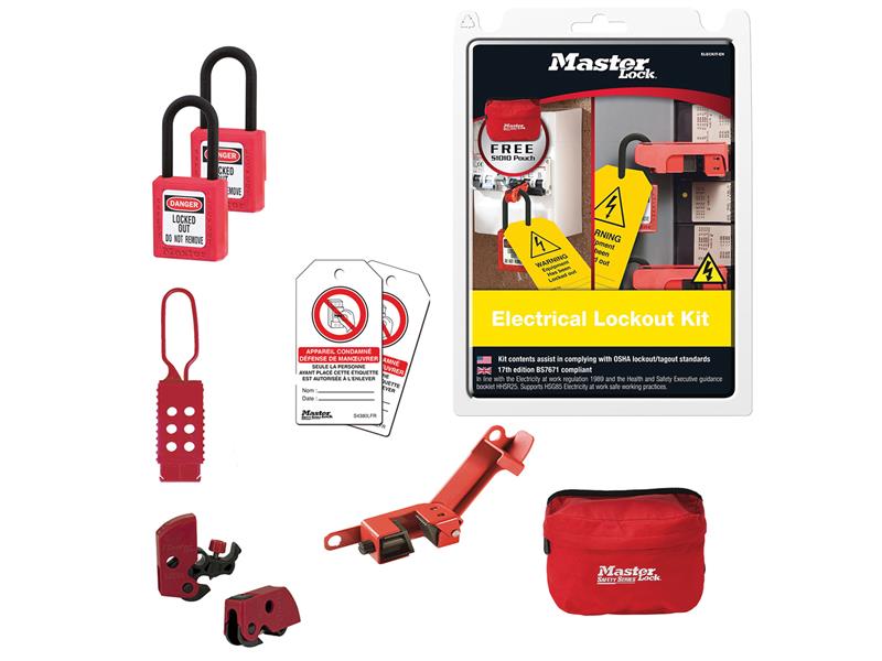 Master Lock Electrical Lockout Kit, 9 Piece MLKSELECKIT