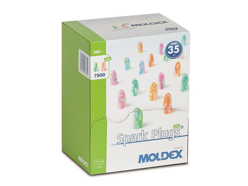 Moldex Spark Plugs® Earplugs SNR 35 dB (200 Pairs) MOL780001