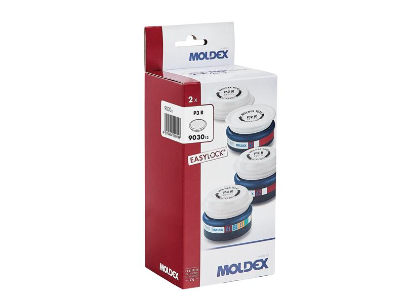 Moldex EasyLock® P3 R Particulate Filter (Retail Box of 2) MOL903012