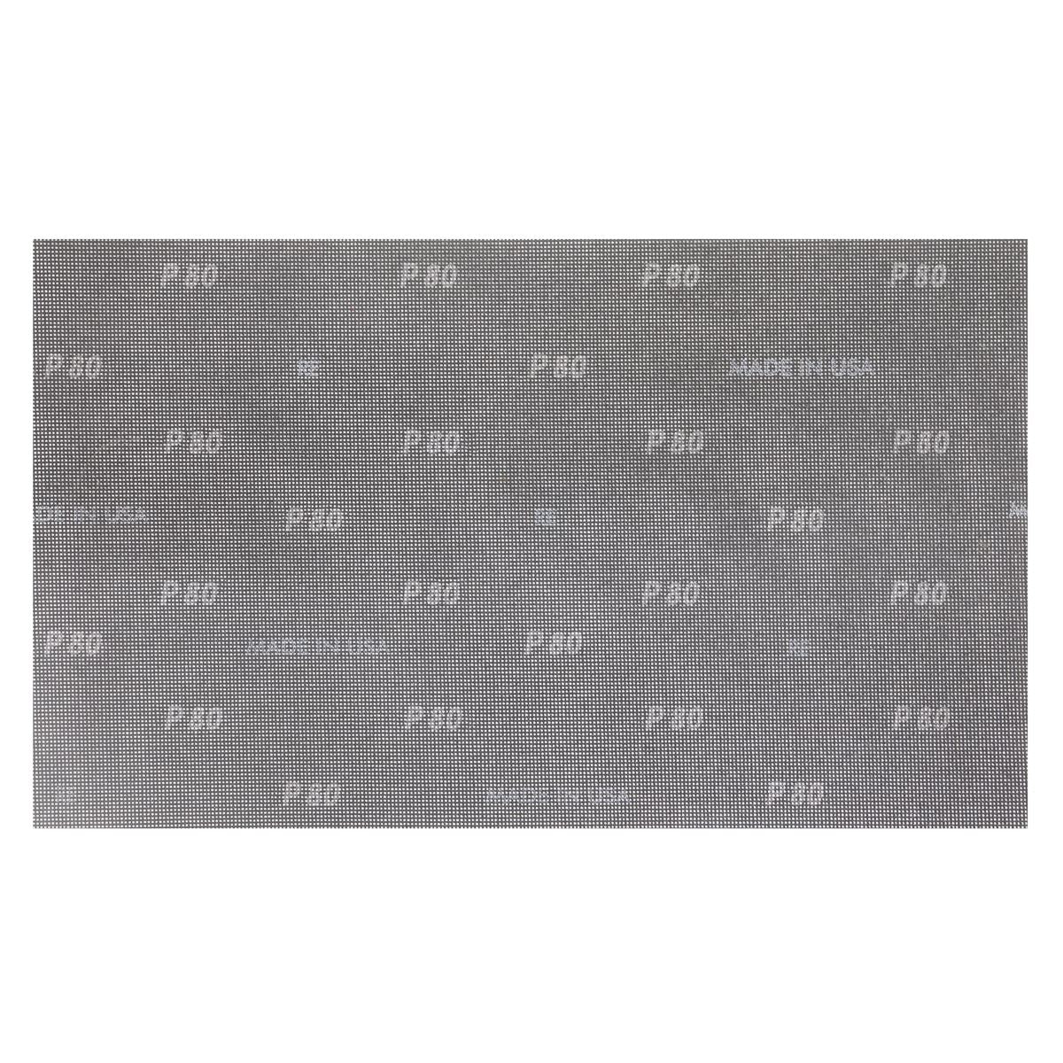 Sealey Mesh Orbital Screen Sheets 12 x 18" 80Grit - Pack of 10 MOS121880