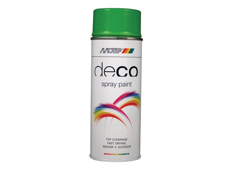 MOTIP® Deco Spray Paint High Gloss RAL 6018 Yellow Green 400ml MOT01607