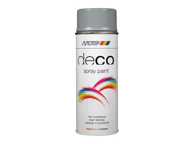 MOTIP® Deco Spray Paint High Gloss RAL 7001 Silver Grey 400ml MOT01689