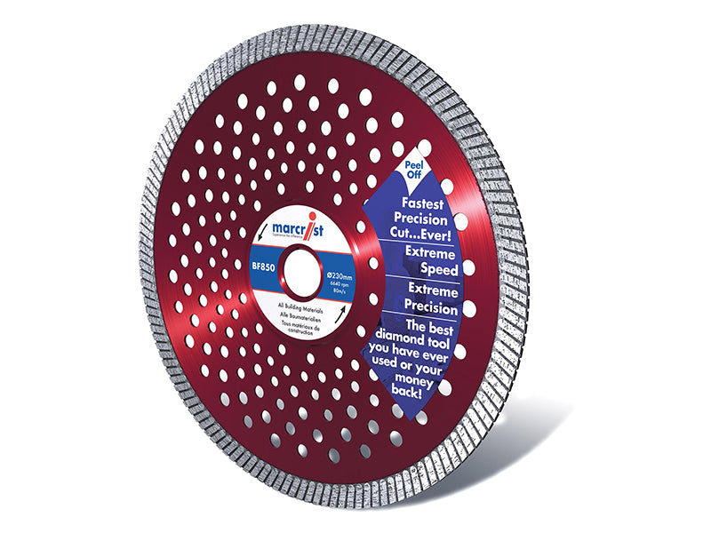 Marcrist BF850 SilentMAX Ultimate Turbo Diamond Blade 125 x 22.2mm MRC850125