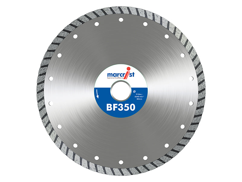 Marcrist BF350 Turbo Diamond Blade 125 x 22.2mm MRCBF350T125