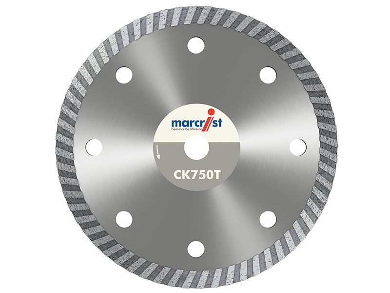 Marcrist CK750 Turbo Rim Diamond Blade Fast Cut 115 x 22.2mm MRCCK750T115