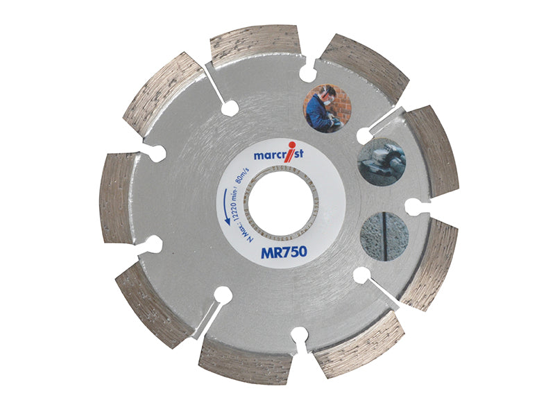 Marcrist MARCRIST MR750 MORTAR RAKING DIAMOND BLADE 115 x 22.2 x 6 MRCMR750115