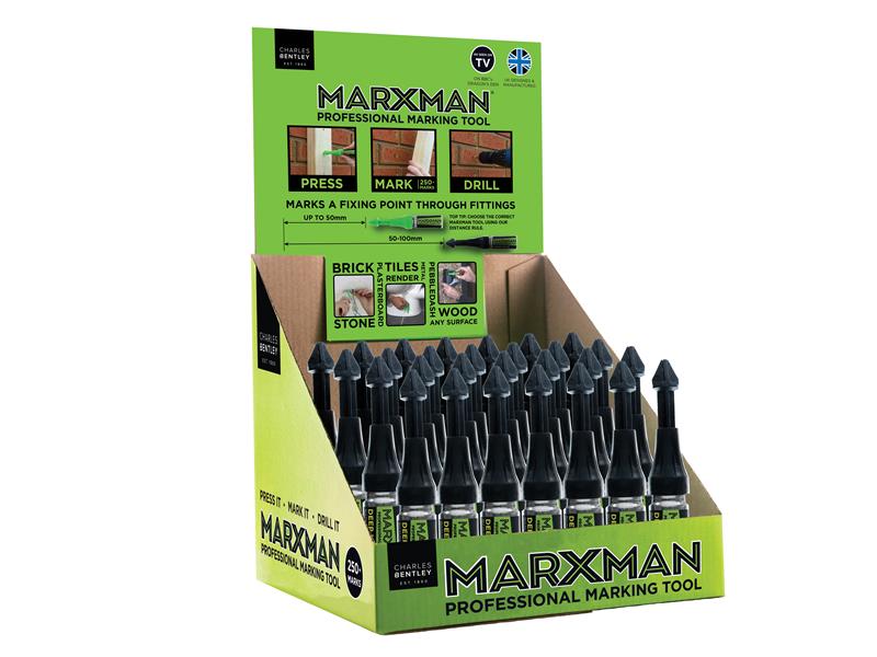 Marxman Deep Hole Professional Marking Tool Box of 30 MRXDEEP30GRN