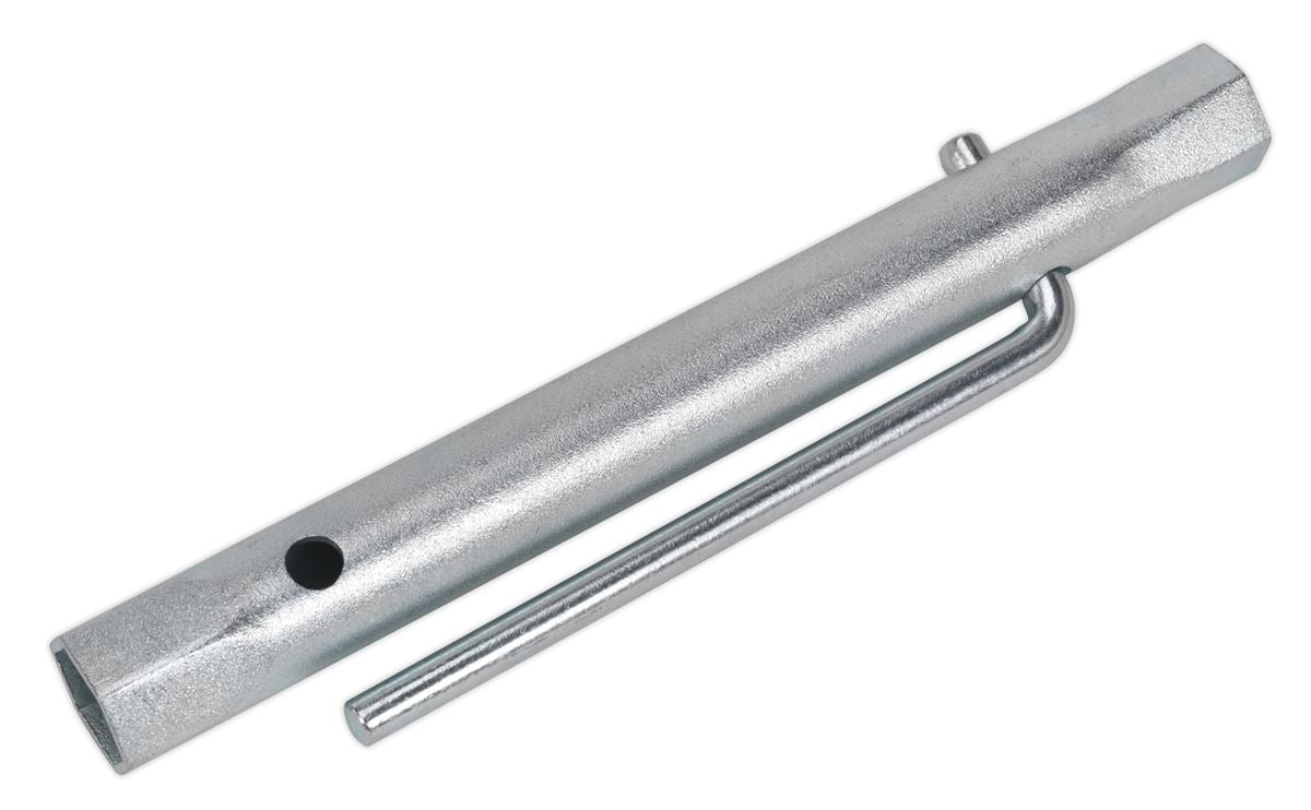 Sealey Double End Long Reach Spark Plug Box Spanner 16/18mm with L-Bar MS157