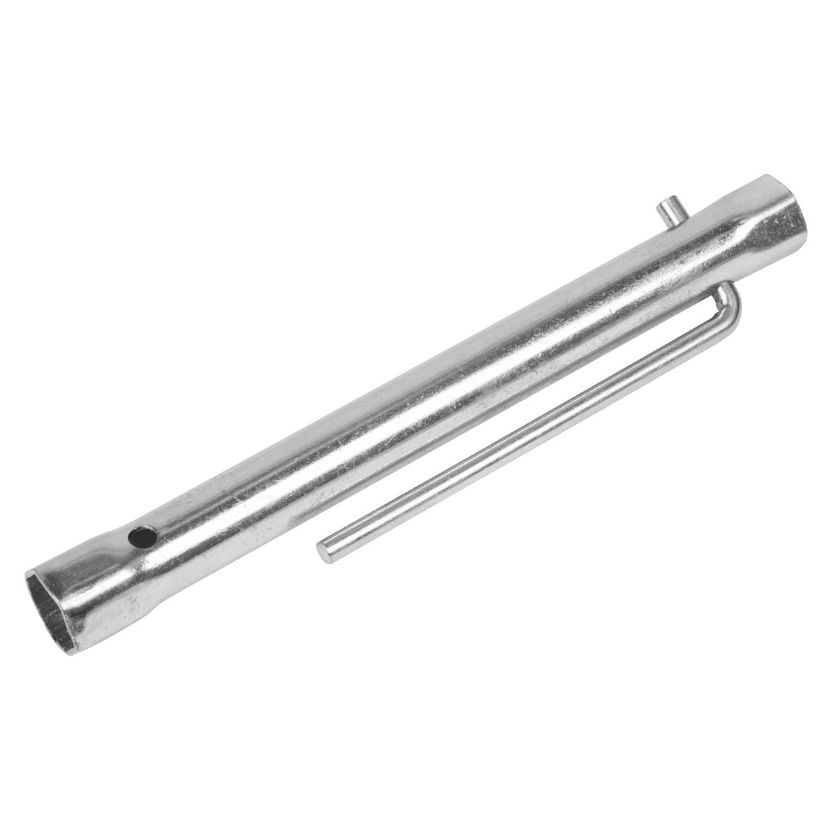 Sealey Double End Long Reach Spark Plug Box Spanner 16/18mm with L-Bar MS157