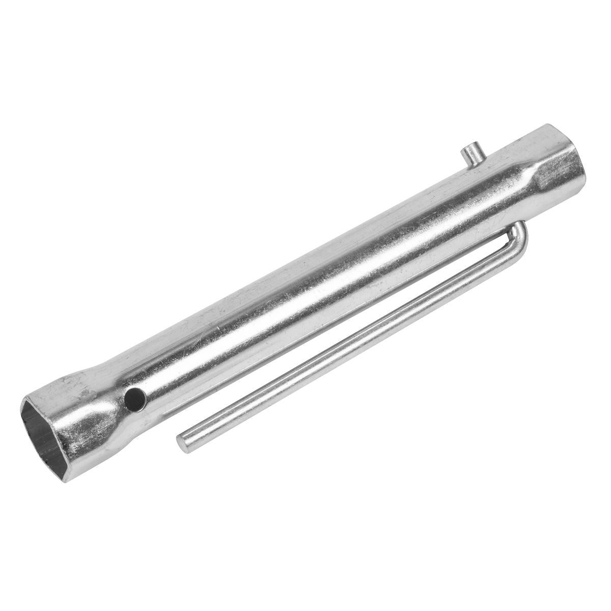 Sealey Double End Long Reach Spark Plug Box Spanner 18/21mm with L-Bar MS161