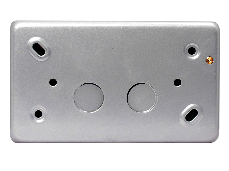 Masterplug Metal Clad Switched Socket 2-Gang 13A MSTMC522