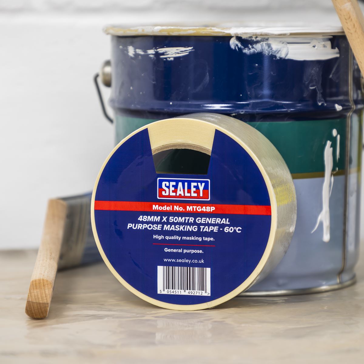 Sealey Masking Tape General-Purpose 48mm x 50m 60�C MTG48P