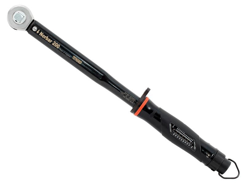 Norbar Tethered Torque Wrench 1/2in Square Drive 40-200Nm 30-150 lbf NOR130179
