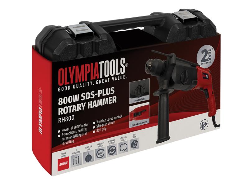 Olympia Power Tools SDS Plus Rotary Hammer 800W 240V OLPRH800