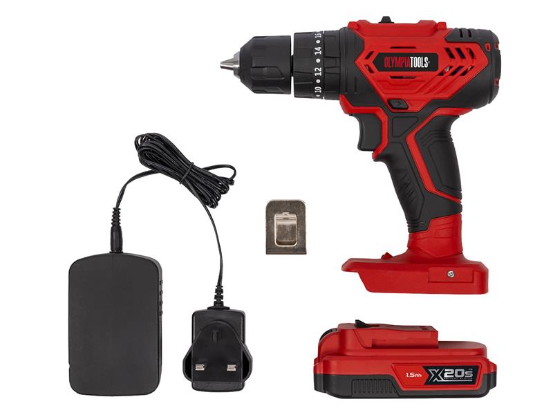 Olympia Power Tools X20S™ Combi Drill 20V 1 x 1.5Ah Li-ion OLPX20SCD115