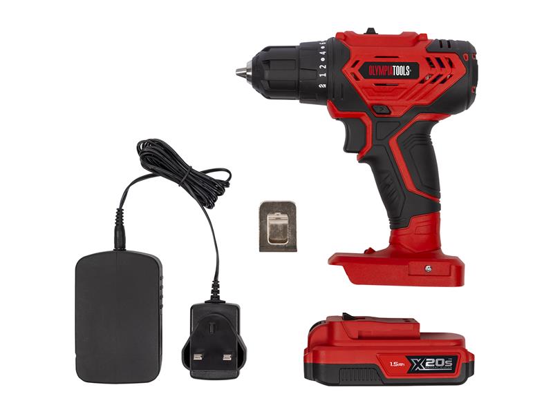 Olympia Power Tools X20S™ Drill Driver 20V 1 x 1.5Ah Li-ion OLPX20SDD115