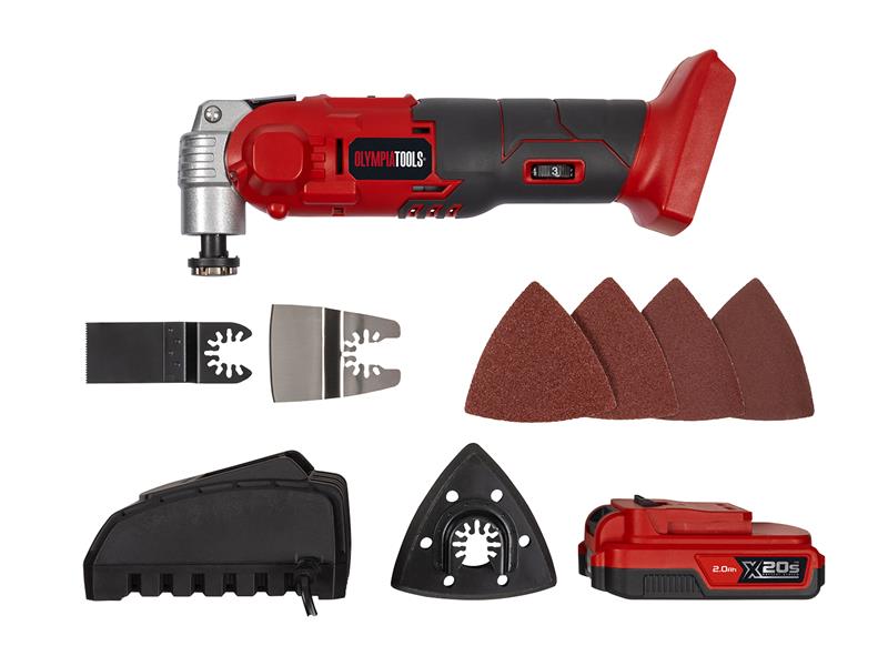 Olympia Power Tools X20S™ Multi-Tool 20V 1 x 2.0Ah Li-ion OLPX20SMT1
