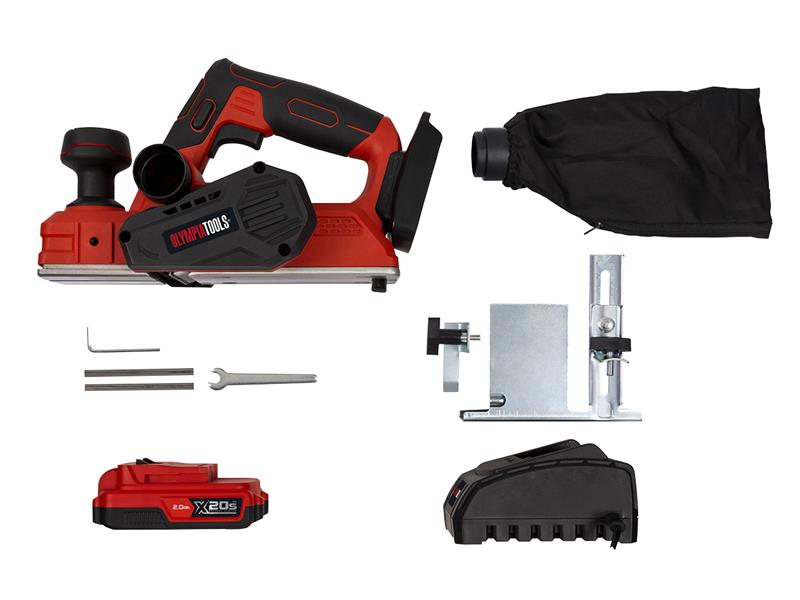 Olympia Power Tools X20S™ Planer 20V 1 x 2.0Ah Li-ion OLPX20SPL1