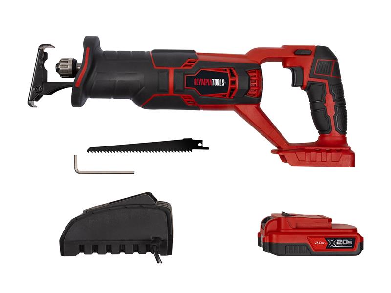 Olympia Power Tools X20S™ Reciprocating Saw 20V 1 x 2.0Ah Li-ion OLPX20SRS1