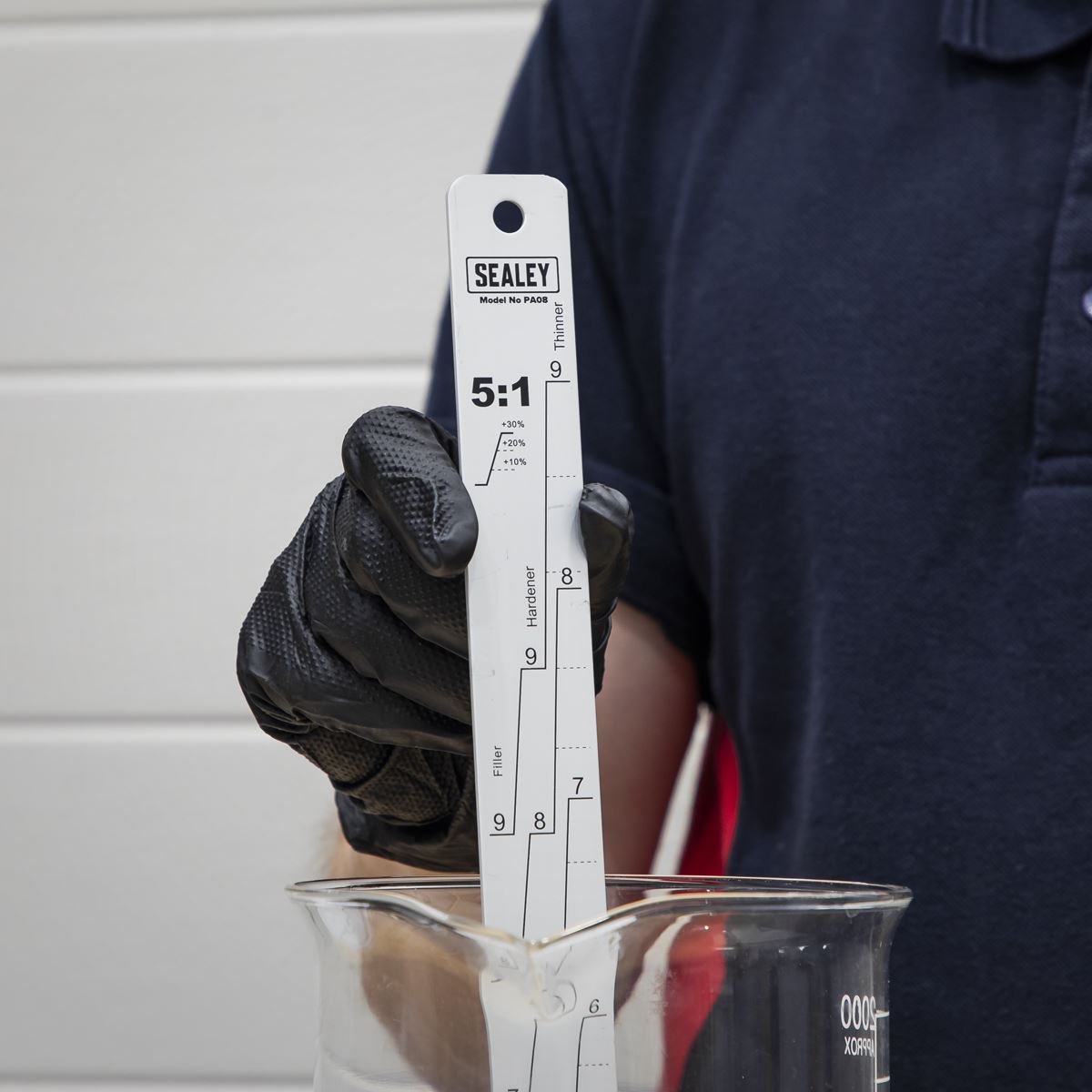 Sealey Aluminium Paint Measuring Stick 5:1/5:3 PA08