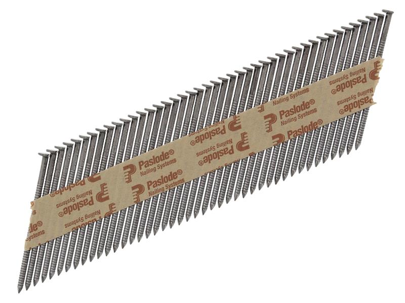 Paslode 3.1 x 75mm 350 Ring Nails Bright Finish Box of 2200 + 2 Fuel Cells PAS141226