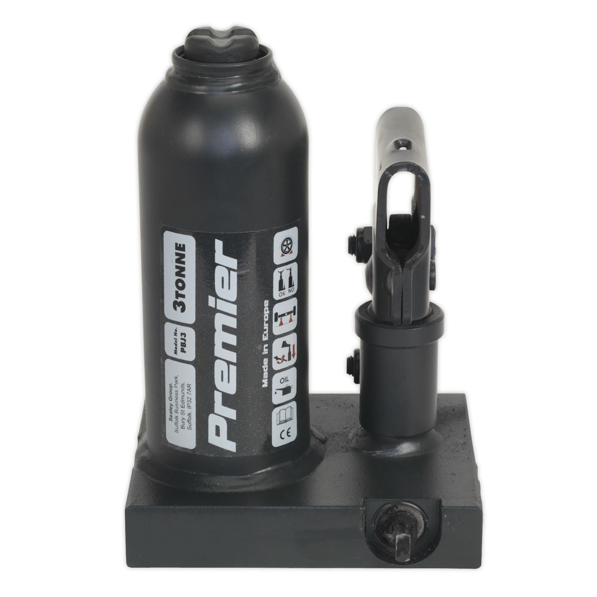 Sealey Premier Bottle Jack 3 Tonne PBJ3
