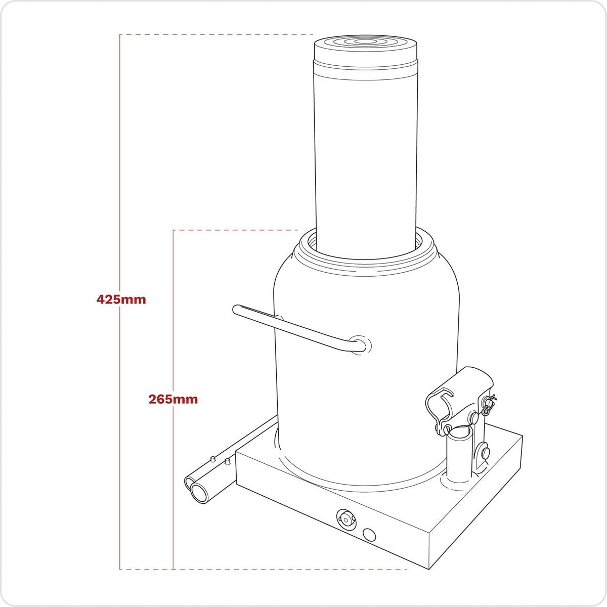 Sealey Bottle Jack 50 Tonne PBJ50S