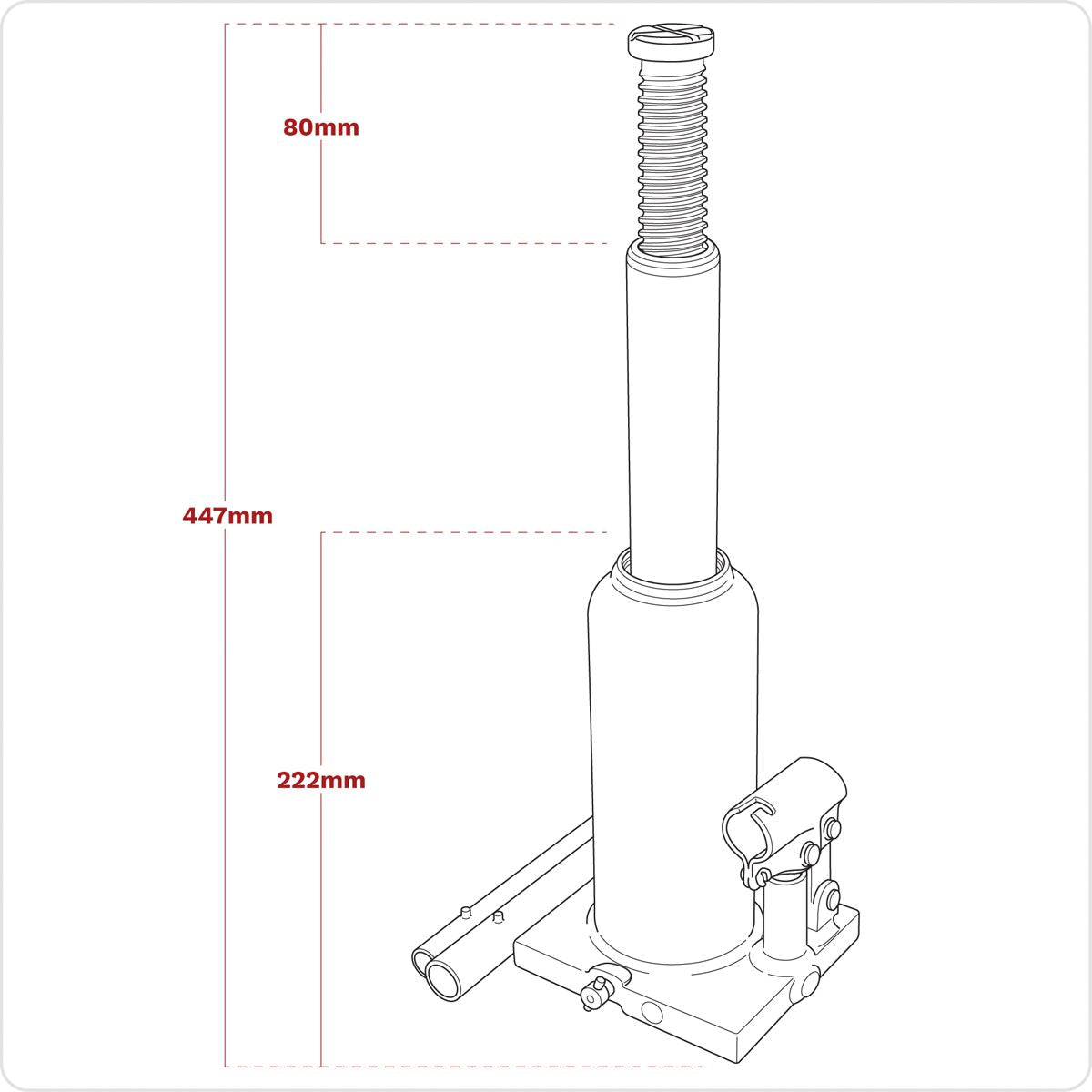 Sealey Bottle Jack 8 Tonne PBJ8S