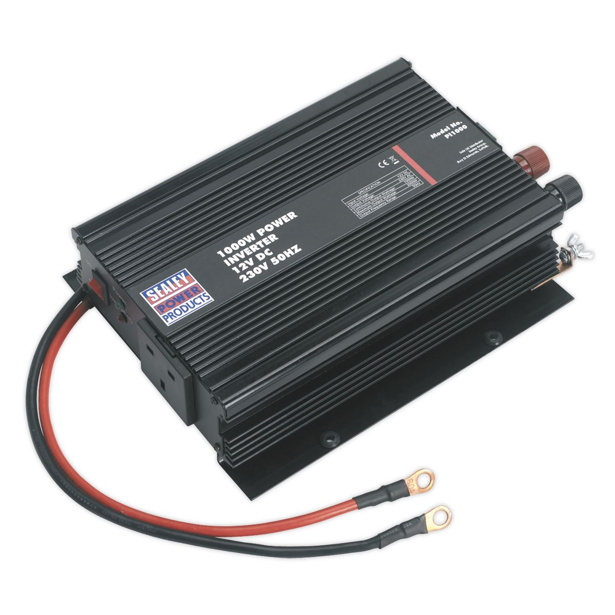 Sealey Power Inverter 1000W 12V DC - 230V~50Hz PI1000