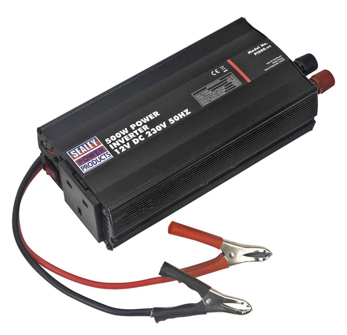 Sealey Power Inverter 500W 12V DC - 230V~50Hz PI500