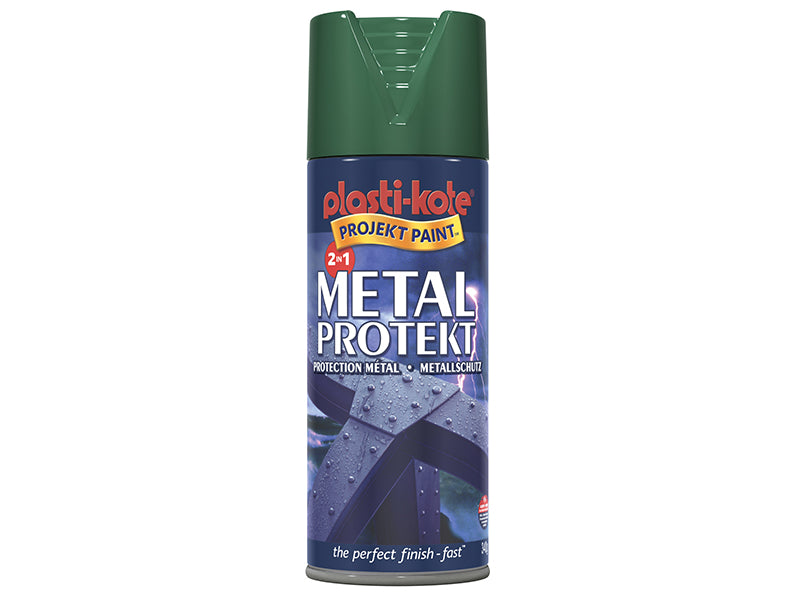 PlastiKote Metal Protekt Spray Forest Green 400ml PKT1296