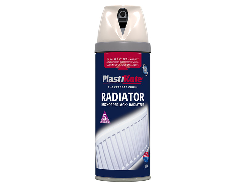 PlastiKote Twist & Spray Radiator Magnolia 400ml PKT26101