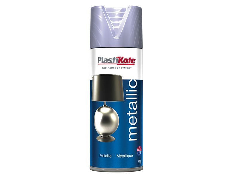 PlastiKote Metallic Spray Silver 400ml PKT621