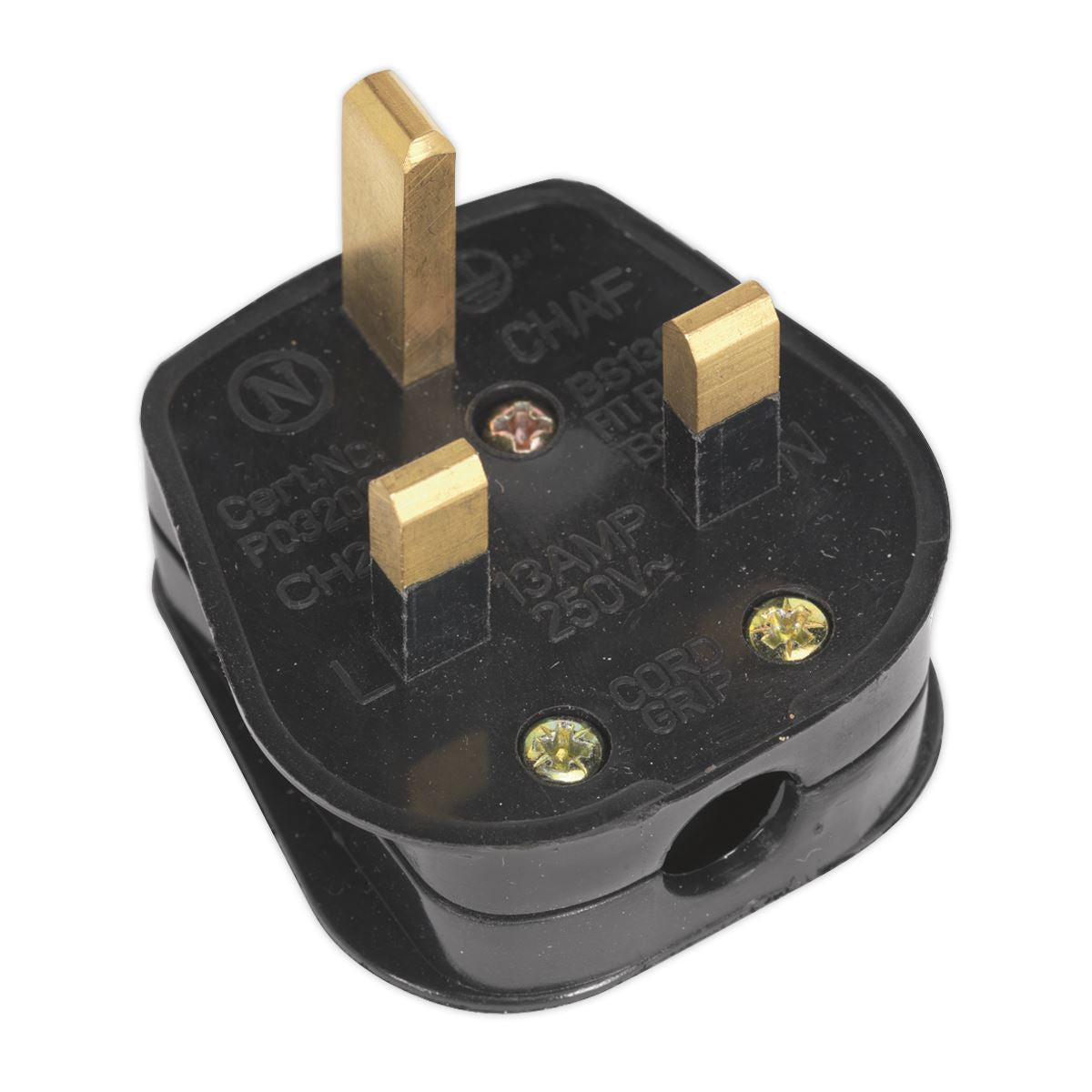 Sealey Black 13A Plug PL13/320S