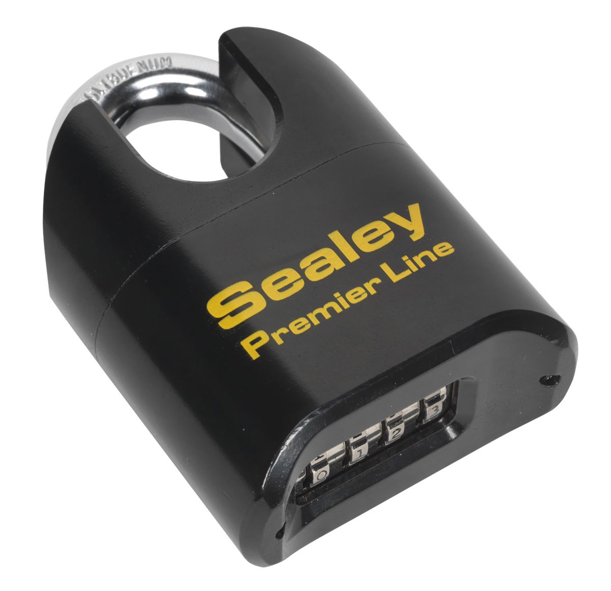 Sealey Steel Body Combination Padlock Shrouded Shackle 62mm PL603S